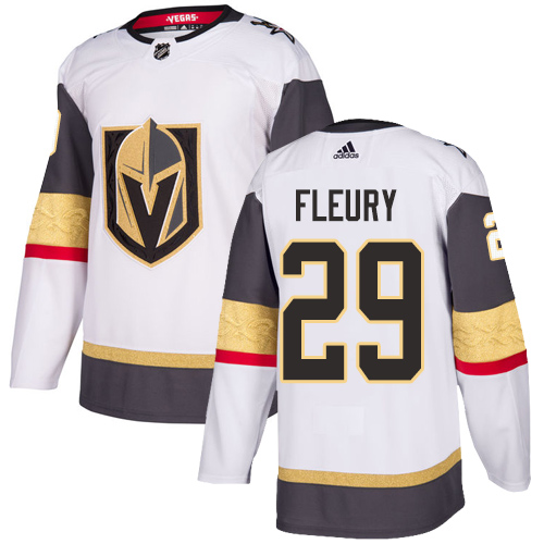 Herren Vegas Golden Knights Eishockey Trikot Marc-Andre Fleury #29 Authentic Weiß Auswärts